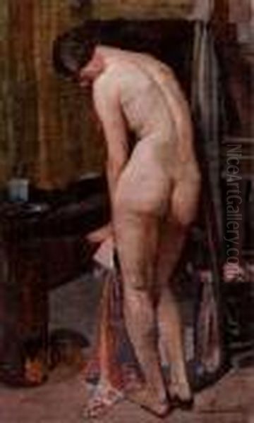 Interno Con Nudo Di Schiena - view 1