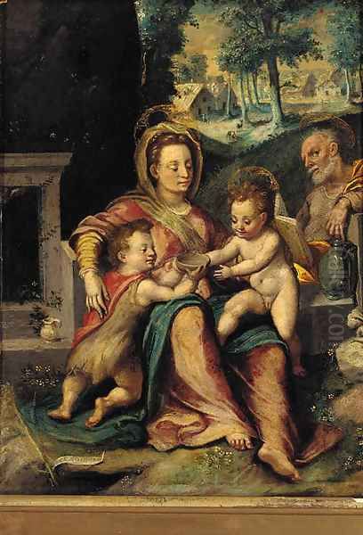 The Holy Family with the infant St. John The Baptist - view 1