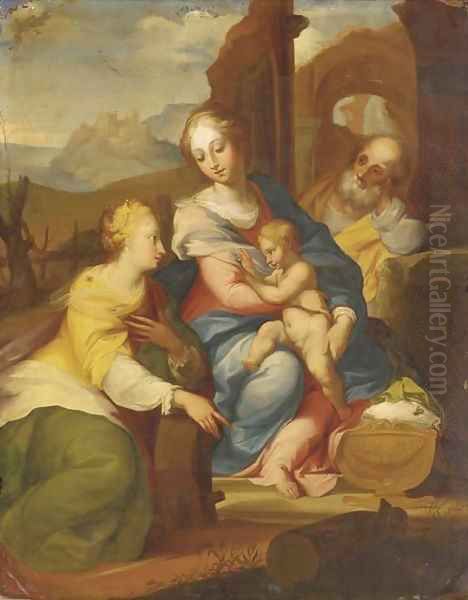 The Holy Family with Saint Catherine of Alexandria - view 1