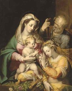 The Mystic Marriage of Saint Catherine 2 by Denys Calvaert