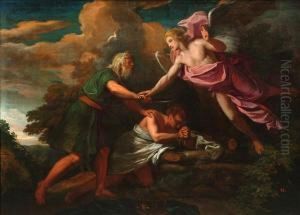 Abraham Sacrificing Isaac by Giovanni Lanfranco