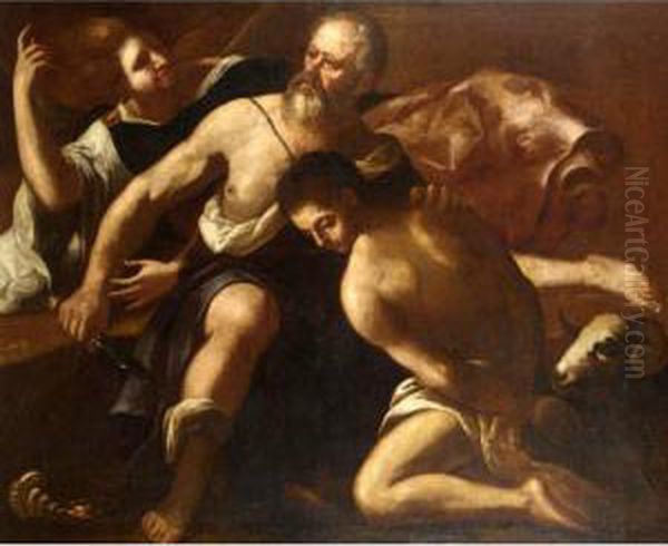 The Sacrifice Of Isaac by Giovanni Lanfranco