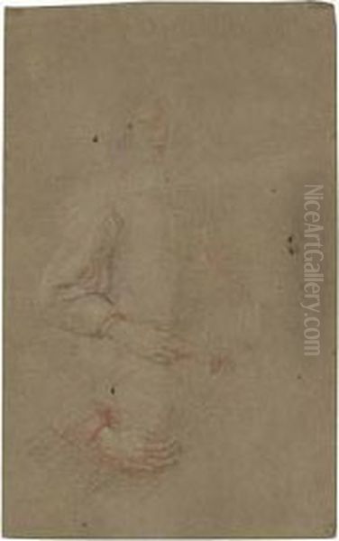 Two Studies Of A Man's Right Arm And Hand - view 1