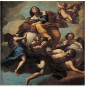 Le Ravissement De Marie-madeleine by Giovanni Lanfranco