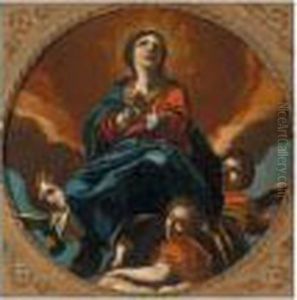 The Ascension Of The Virgin by Giovanni Lanfranco