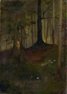 Waldinneres. by Albert Lang