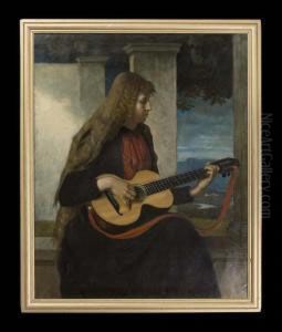 Ol Auf Leinwand, Monogrammiert, Datiert: 1889 by Albert Lang