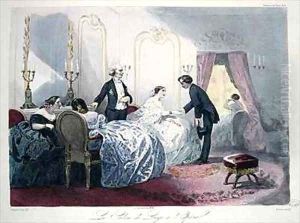 Le Salon de loge a lOpera sans doute salle Le Peletier by Francois Claudius Compte-Calix