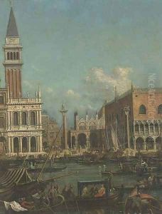 The Molo, Venice, with the Doge's Palace and the Piazzetta from the Bacino di San Marco