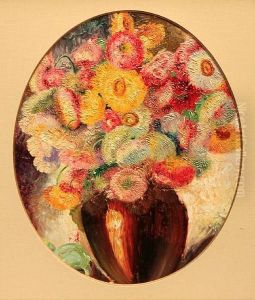 Still Life With Flowers In A Vase by Maurice Langaskens