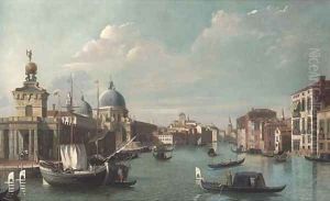The entrance to the Grand Canal, Venice by (Giovanni Antonio Canal) Canaletto