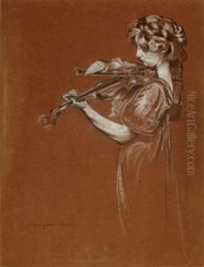 The Violinist by Maurice Langaskens