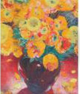 Grand Bouquet Orange by Maurice Langaskens
