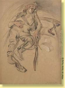Etude Pour Le Moissonneur by Maurice Langaskens