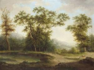 Wooded Landscape. by Antoni Lange