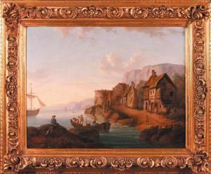 Pejzaz Nadmorski Z Architektura I Sztafazem, 1810 R. (1812 R. ?) by Antoni Lange