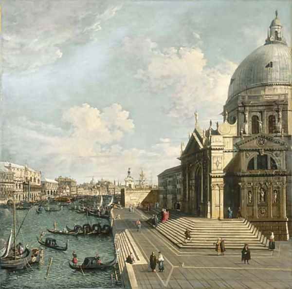 The Entrance of the Grand Canal, Venice, looking East with Santa Maria della Salute and the Dogana - view 1