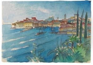 Hafen Vonragusa (dubrovnik) by Otto Lange