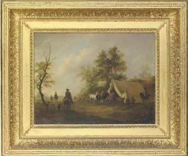 A Cavalry Encampment - view 1