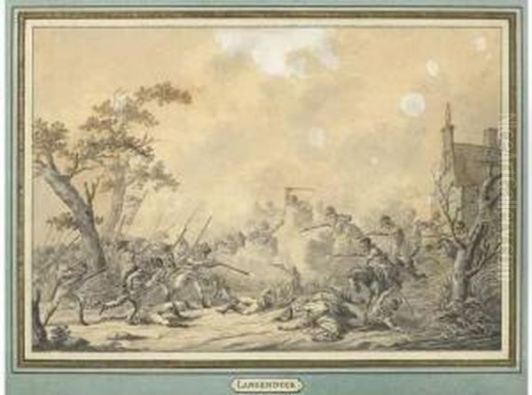 Scene De Bataille. - view 1
