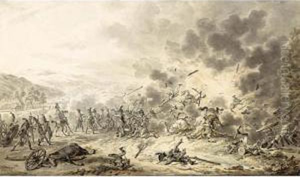 An Explosion On A Battle Field - view 1