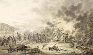 An Explosion On A Battle Field by Dirck Langendijk