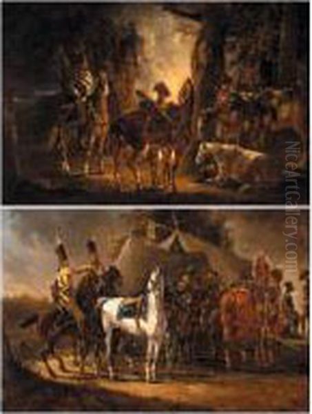 Military Encampments With Cavalry - view 1