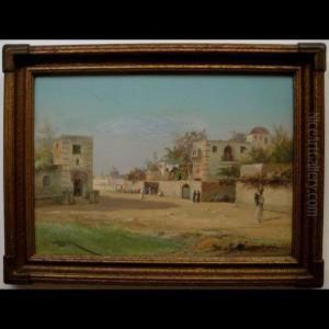 Middle Eastern Street Scene by Henri Langerock