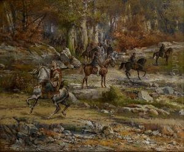 The Boer Commando Before The Dawn Attack In The Transvaal - view 1