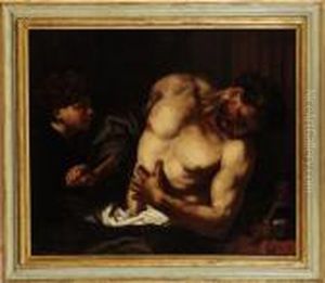 Suicidio Di Catone by Giovanni Battista Langetti
