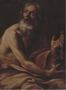 Saint Jerome by Giovanni Battista Langetti
