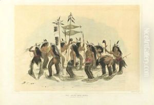The Snow Shoe Dance by Currier, N. & Ives, J.M.