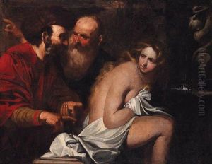Susannah And The Elders by Giovanni Battista Langetti