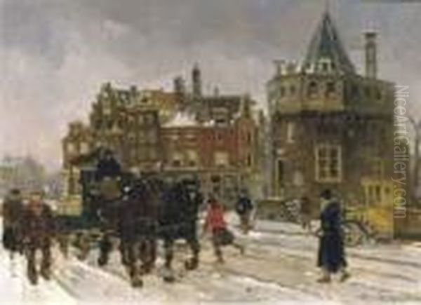 The Prins Hendrikkade By The Schreierstoren: Amsterdam In Winter - view 1