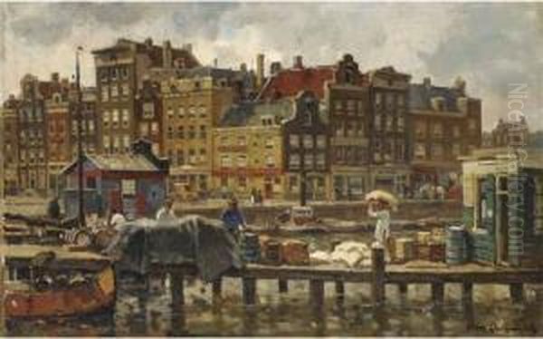 Bedrijvigheid Op De Prins Hendrikkade - view 1