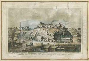 View in Sixth Avenue by Currier, N. & Ives, J.M.
