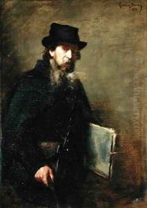The Old Lithographer by Charles Emile Auguste Carolus-Duran