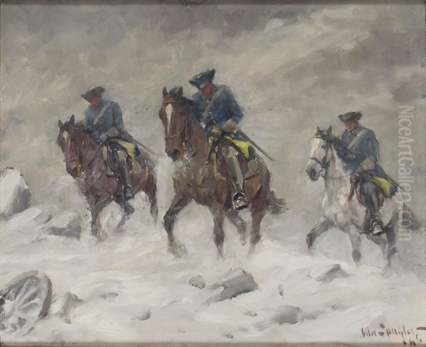Ridande Karoliner I Snostorm - view 1