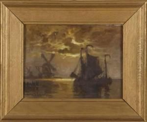 Moonlight On The Meuse, Holland