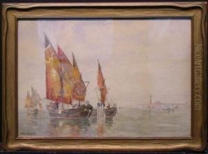Venetian Fishing Boats by Walter Franklin Lansil