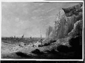 Bateaux Au Pied Des Falaises