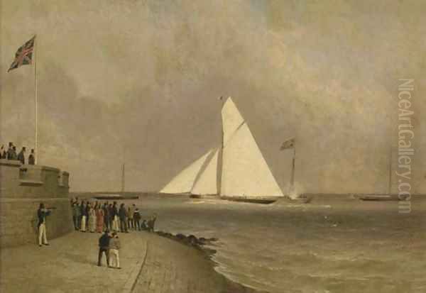 Arrow winning the King's Cup at Cowes in 1826 - view 1