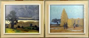 Village Africain - Paysage by Fernand Lantoine