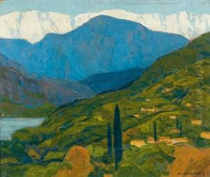 Paysage Aux Cypres