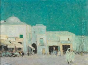 Marchandes Devant Leurs Echoppes A Bizerte