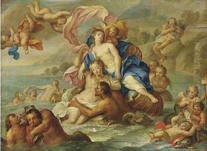 Galatea and Polyphemus by Agostino Carracci