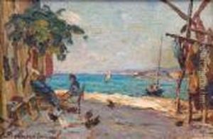 Martigues, Le Quai Brescon by Georgi Alexandrovich Lapchine
