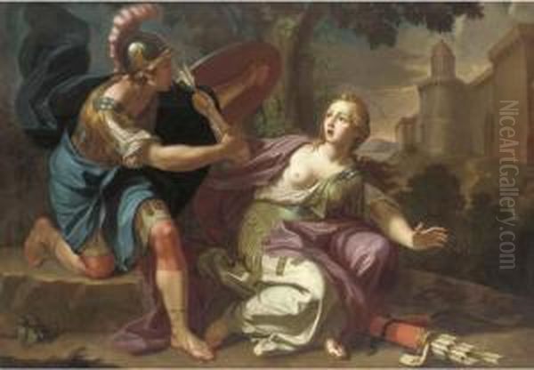 Armida Restrained By Rinaldo - view 1