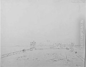 Naples, Pont De La Magdelaine by Louis Auguste Lapito