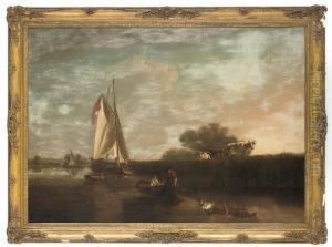A Backwater On The Upper Reaches Of The Thames by John Laporte
